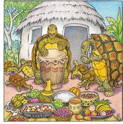  「Wise Tortoise and His Clever Tricks」: 2nd Century Nigerian Folktale Exploring Wisdom and Deception!